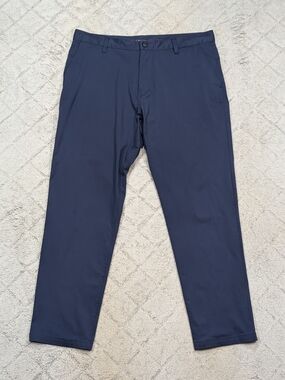 Rhone Pants Mens 36x30 Blue Navy Commuter Performance Slim Work Golf Casual